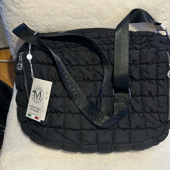 Valentino Orlandi quilted crossbody black - New with tags - Picture 1 of 5